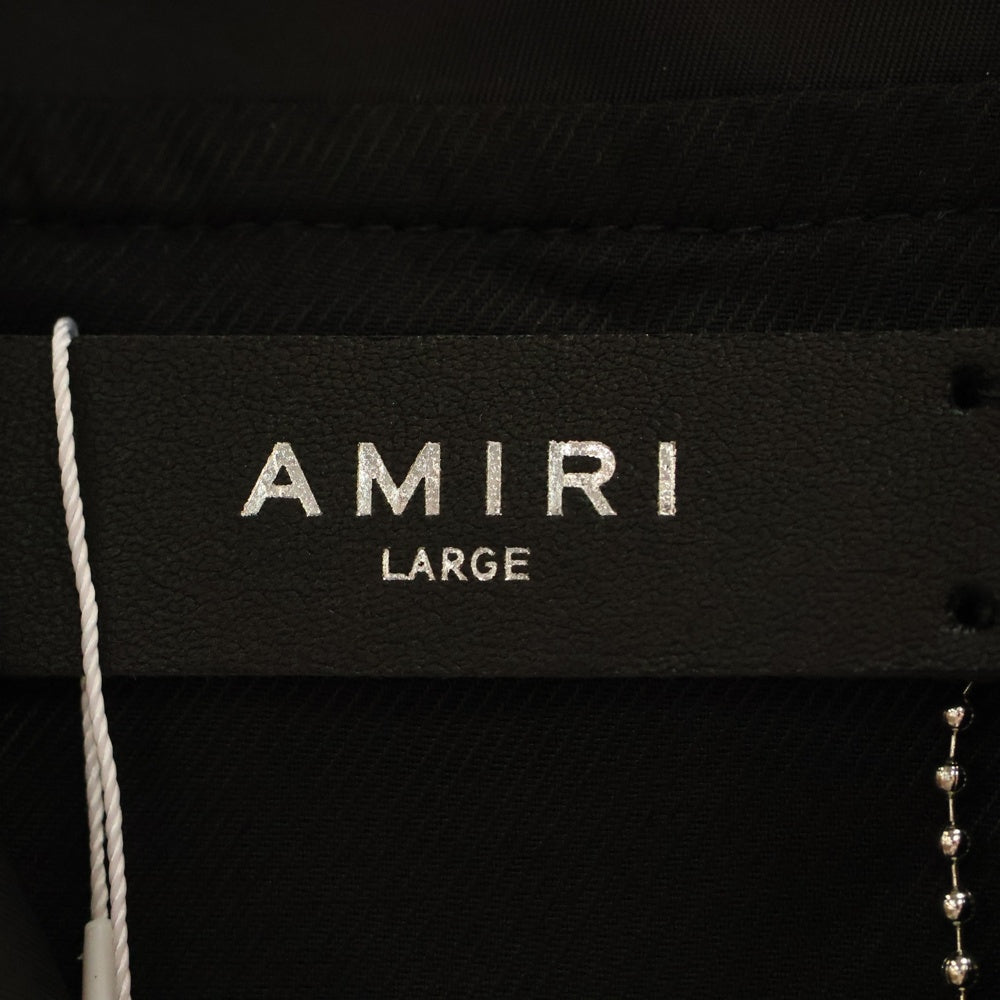 AMIRI(アミリ) ロゴプリントナイロンコーチジャケット ブラック AMOULW1014
