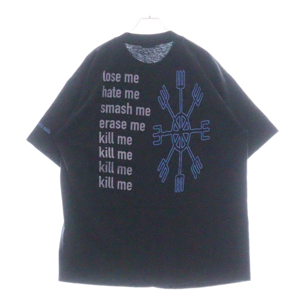VINTAGE(ヴィンテージ) 90S VINTAGE NINE INCH NAILS ERASER ナインインチネイルズ イレイザー ヴィンテージ 両面プリント半袖Tシャツ カットソー ブラック