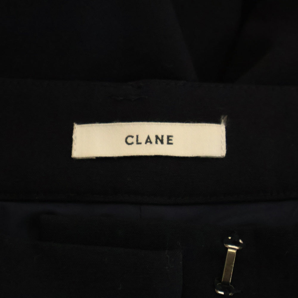 CLANE(クラネ) サイドプリーツ ワイドパンツ レディース ネイビー 19110-7071