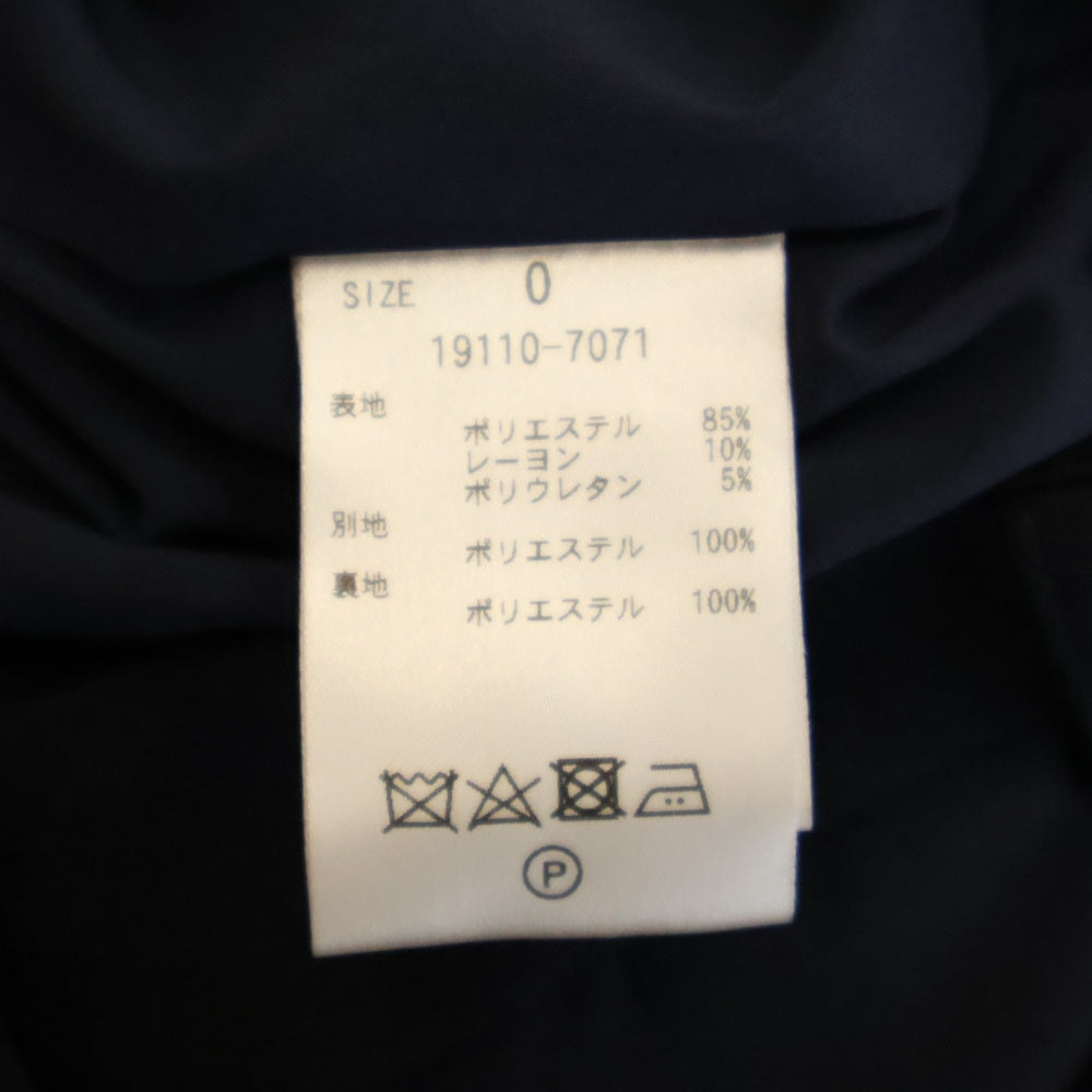 CLANE(クラネ) サイドプリーツ ワイドパンツ レディース ネイビー 19110-7071