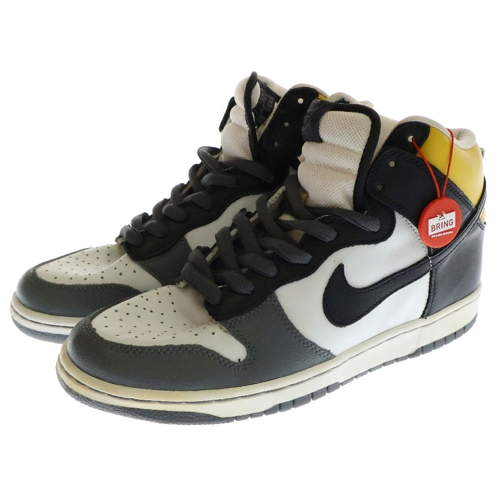 NIKE SB(ナイキエスビー) 【観賞用 2004年製】 SBダンク ダニエルシミズ ハイカットスニーカー ブラック/グレー/イエロー US9/27cm 305050-101