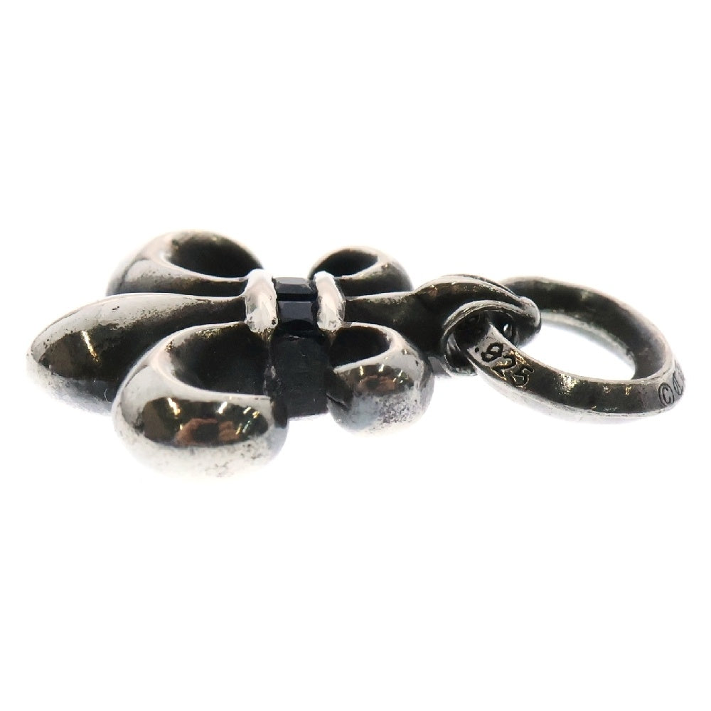 CHROME HEARTS(クロムハーツ) BS FLUER CHARM BSフレアチャーム サファイア シルバー ネックレストップ