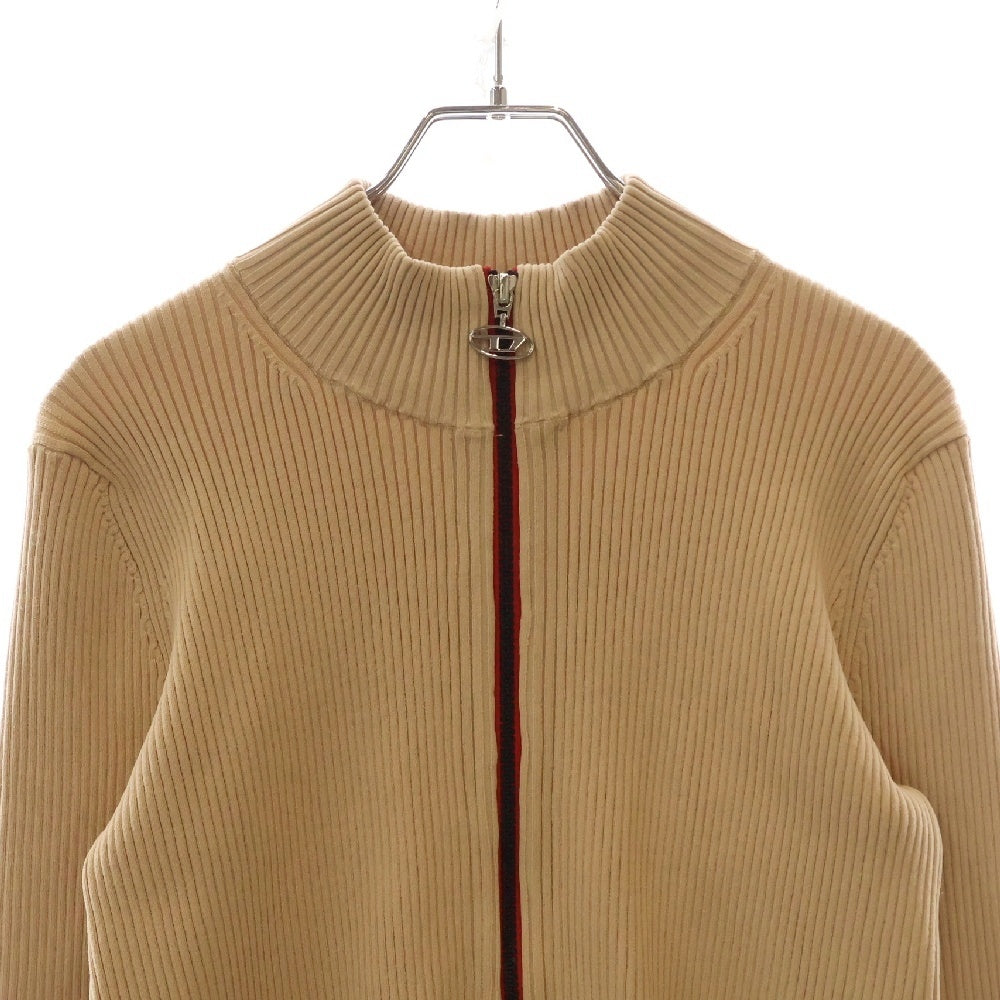 DIESEL(ディーゼル) M-SAVANNAH ジップアップ ニットカーディガン ベージュ A05785