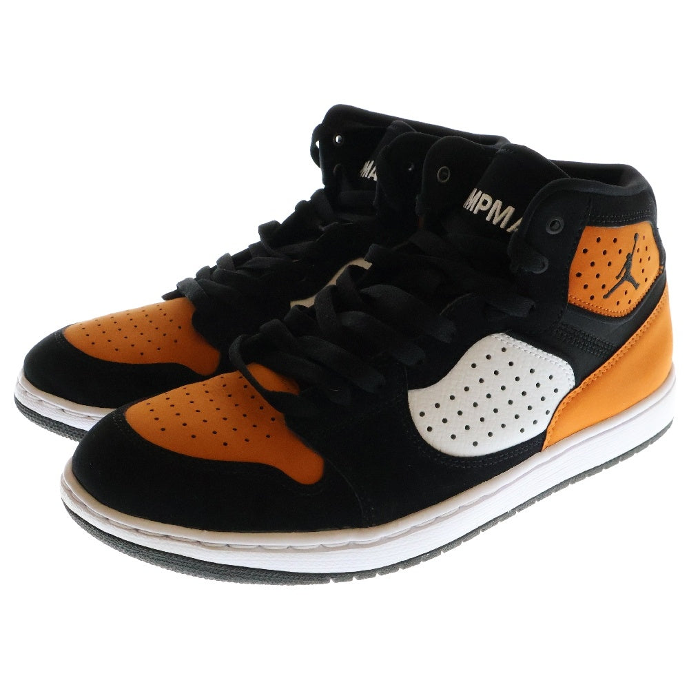 NIKE(ナイキ) JORDAN ACCESS ジョーダン アクセス ミッドカットスニーカー ブラック/ホワイト/オレンジ US9/27.0cm AR3762-008