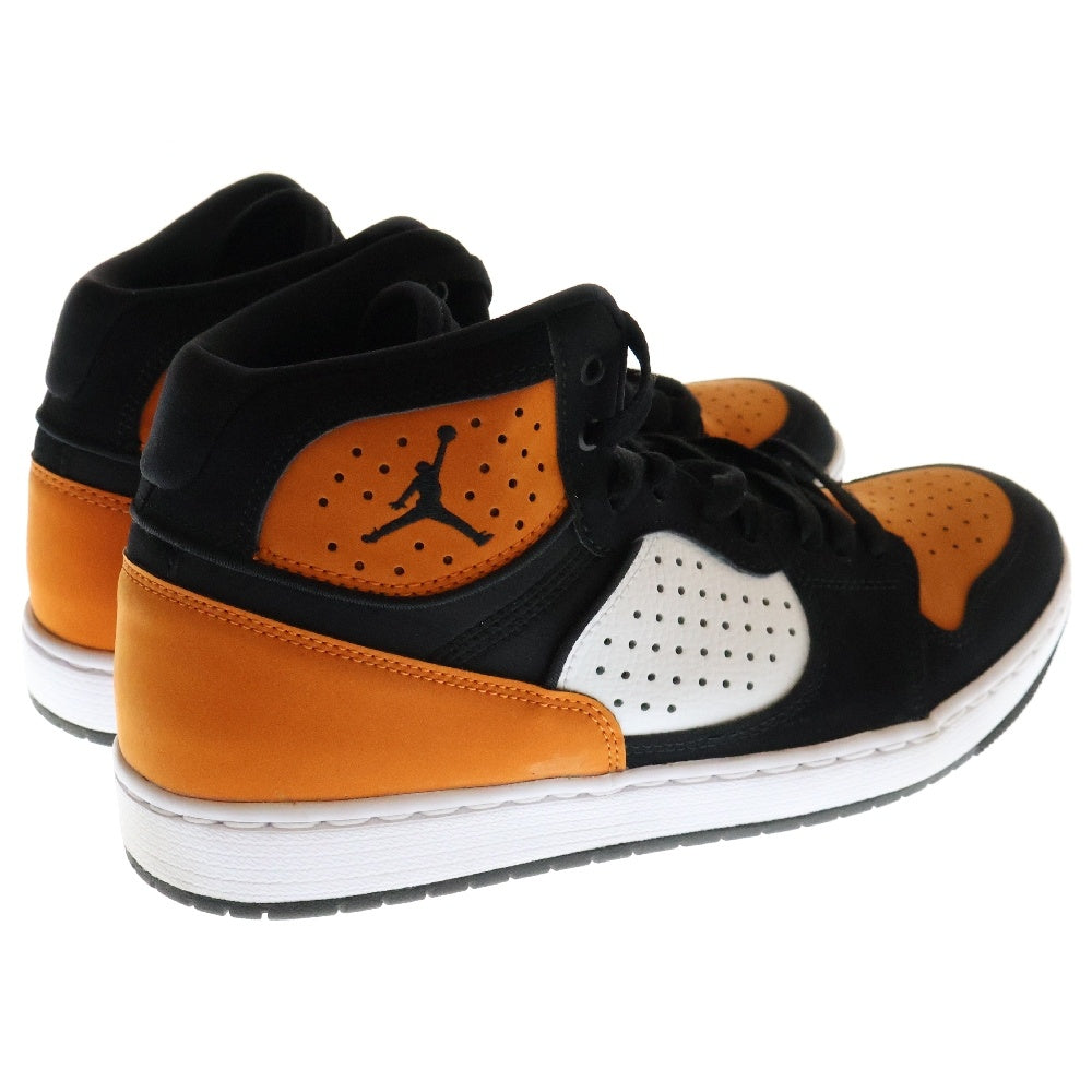 NIKE(ナイキ) JORDAN ACCESS ジョーダン アクセス ミッドカットスニーカー ブラック/ホワイト/オレンジ US9/27.0cm AR3762-008