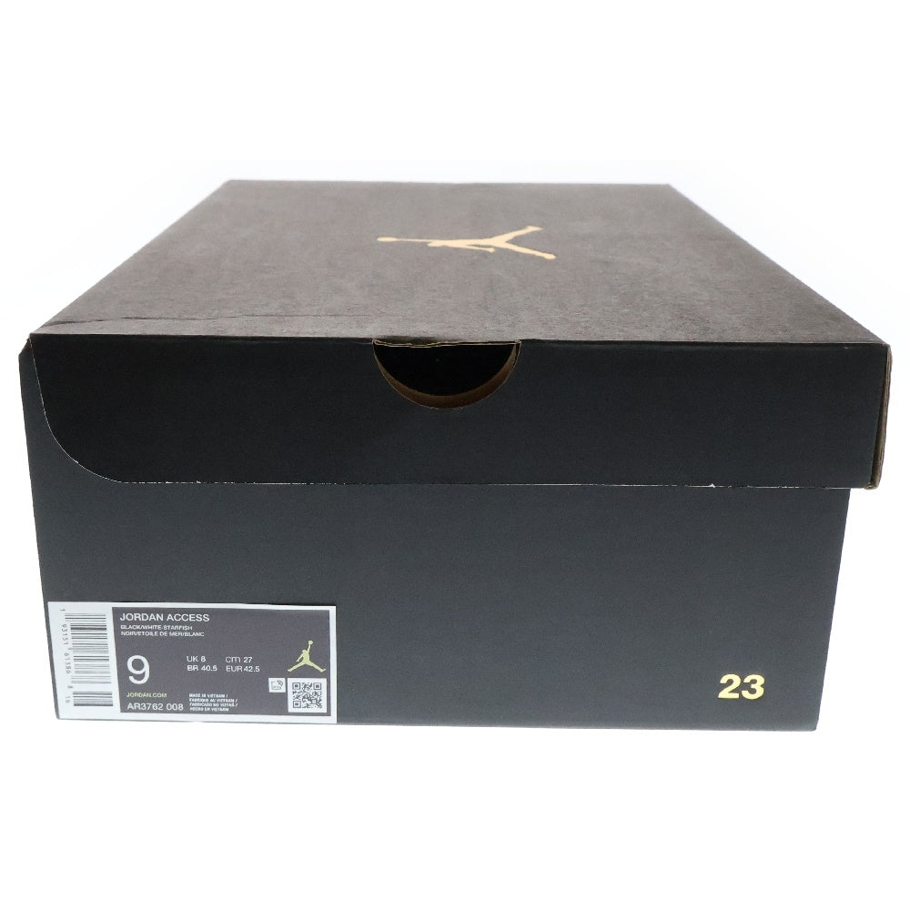 NIKE(ナイキ) JORDAN ACCESS ジョーダン アクセス ミッドカットスニーカー ブラック/ホワイト/オレンジ US9/27.0cm AR3762-008