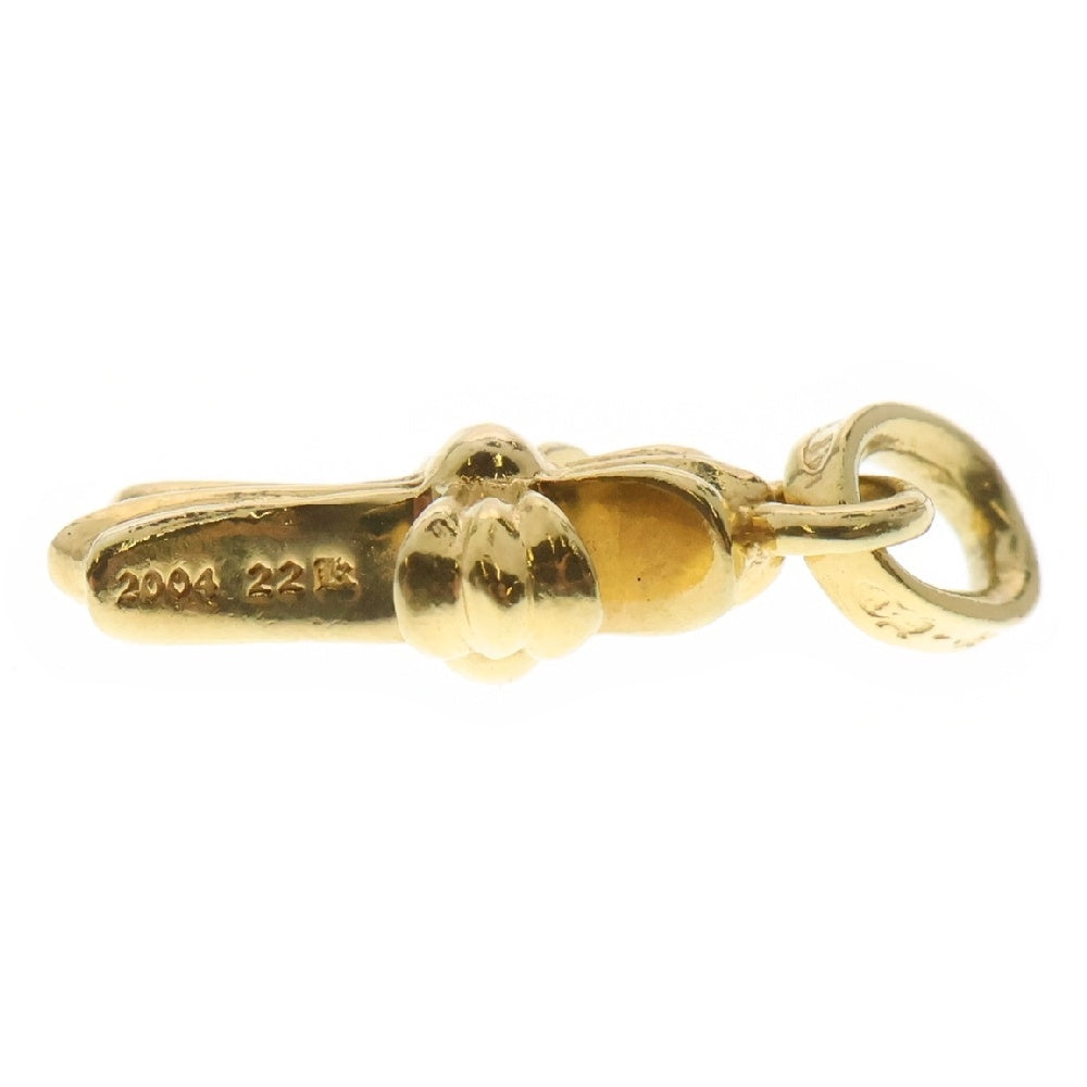 CHROME HEARTS(クロムハーツ) 22K CRS BBYFAT ベイビーファットクロス ペンダントトップ ゴールド BCA037