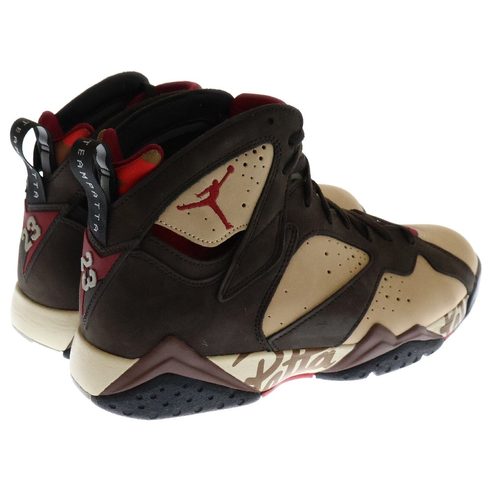NIKE(ナイキ) ×PATTA AIR JORDAN 7 OG BROWN パタ エアジョーダン 7 ブラウン ハイカットスニーカー US9.5/27.5cm AT3375-200