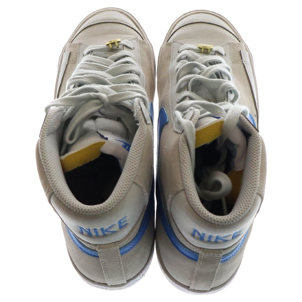 NIKE(ナイキ) BLAZER MID 77 NRG EMB CONEY ISLAND ブレイザー コニーアイランド ミッドカットスニーカー グレー/ライトブルー US9.5/27.5cm CV8927-001