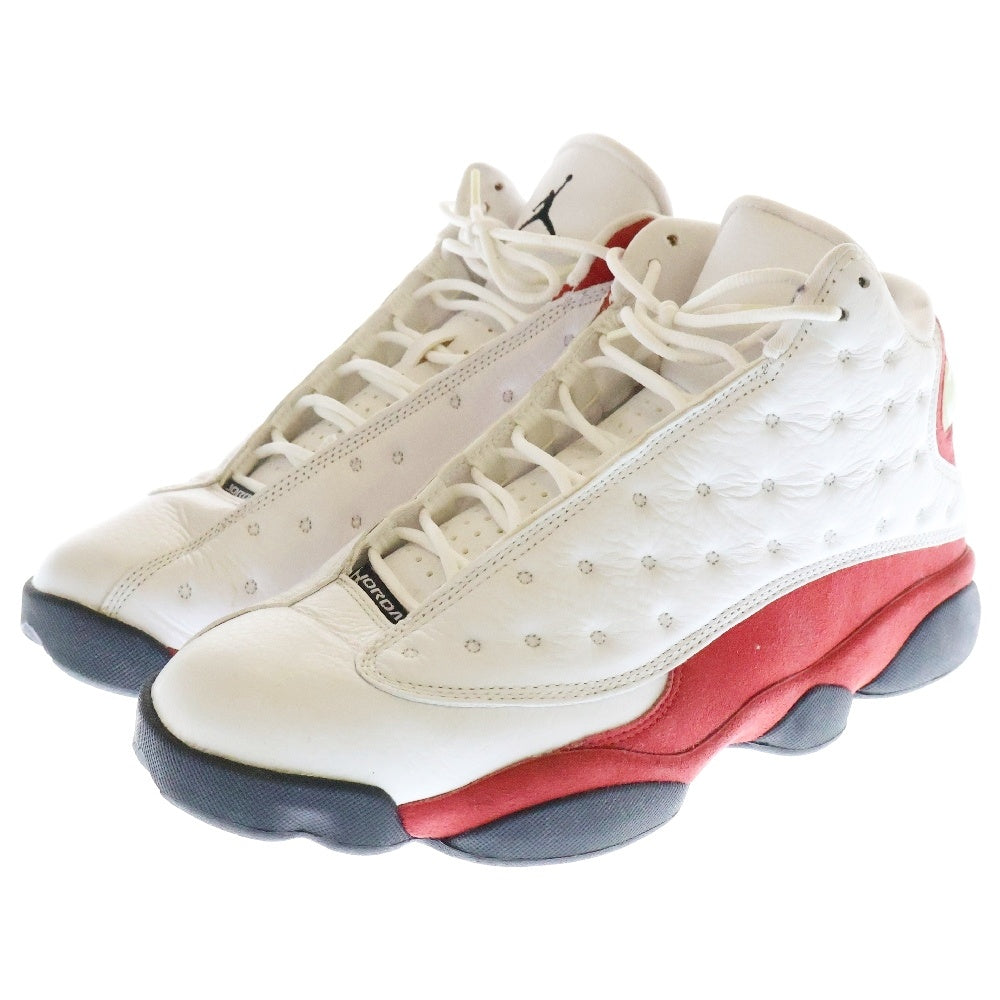 NIKE(ナイキ) AIR JORDAN 13 RETRO OG Chicago エアジョーダン13 レトロ シカゴ ハイカットスニーカー ホワイト/レッド US9.5/27.5cm 414571-122