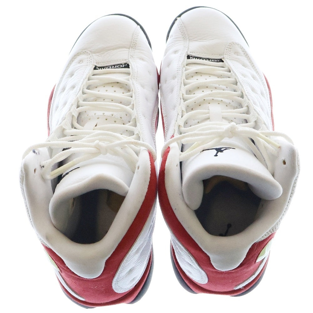 NIKE(ナイキ) AIR JORDAN 13 RETRO OG Chicago エアジョーダン13 レトロ シカゴ ハイカットスニーカー ホワイト/レッド US9.5/27.5cm 414571-122