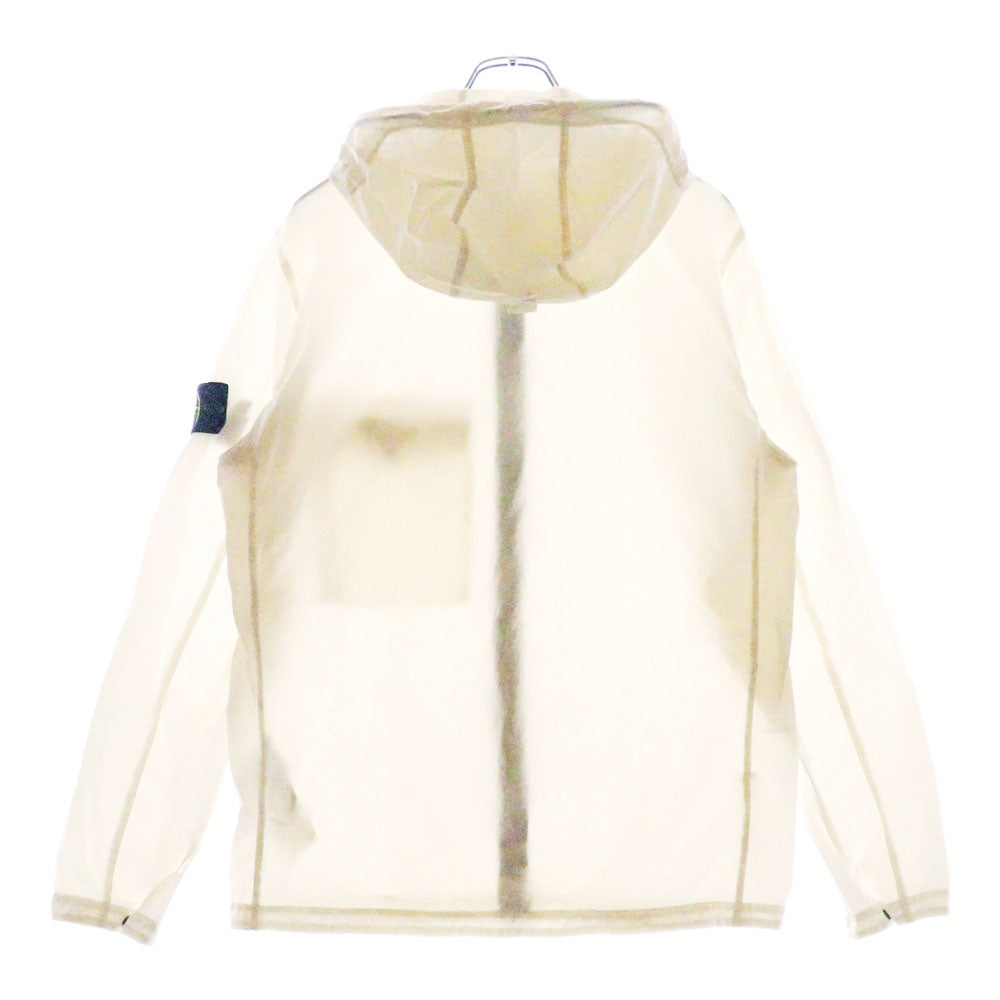 STONE ISLAND(ストーンアイランド) NASLAN LIGHT ナスランライト アームロゴワッペン ナイロン ジップアップ フーデッドジャケット ホワイト 761512402
