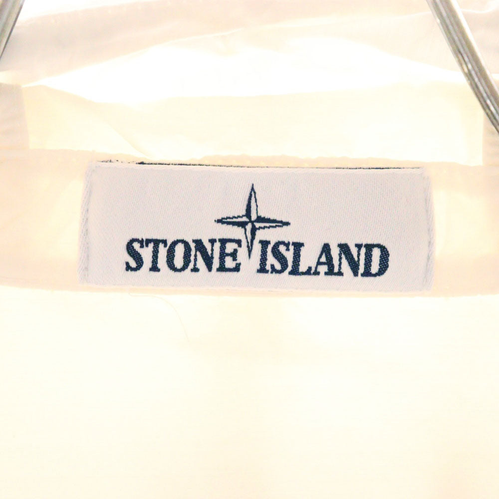 STONE ISLAND(ストーンアイランド) NASLAN LIGHT ナスランライト アームロゴワッペン ナイロン ジップアップ フーデッドジャケット ホワイト 761512402