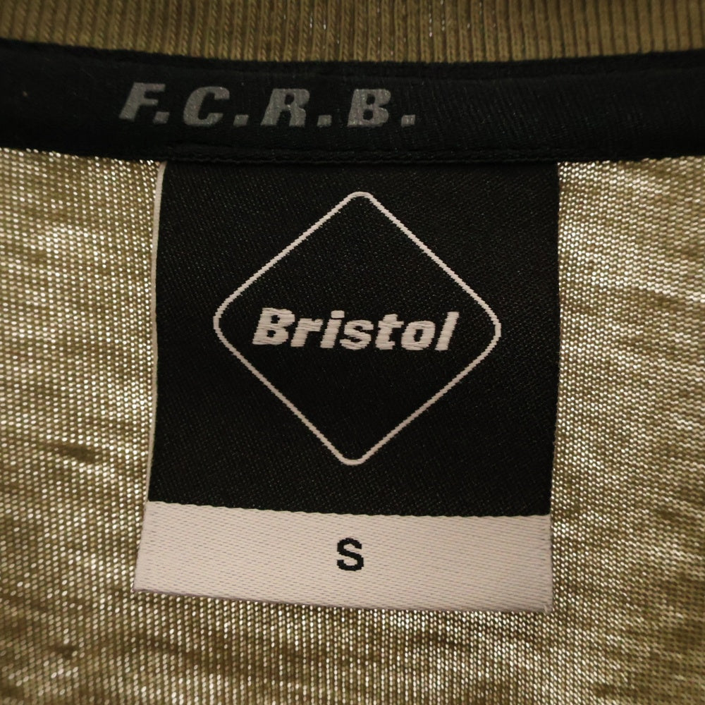 F.C.R.B./F.C.Real Bristol/FCRB(エフシーアールビー/エフシーレアルブリストル) 22SS L/S BIG LOGO TEAM BAGGY TEE ビッグロゴ チーム バギーシルエット クルーネック 長袖Tシャツ カットソー カーキ FCRB-220060