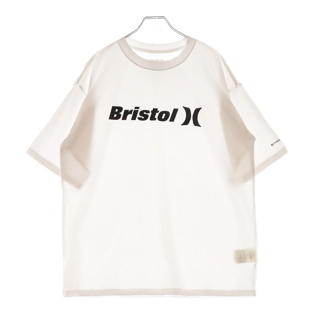 F.C.R.B./F.C.Real Bristol/FCRB(エフシーアールビー/エフシーレアルブリストル) 24SS ×Hurley TEAM TEE FCRB240129 ハーレー チーム ロゴプリント クルーネック 半袖Tシャツ カットソー ホワイト FCRB240129