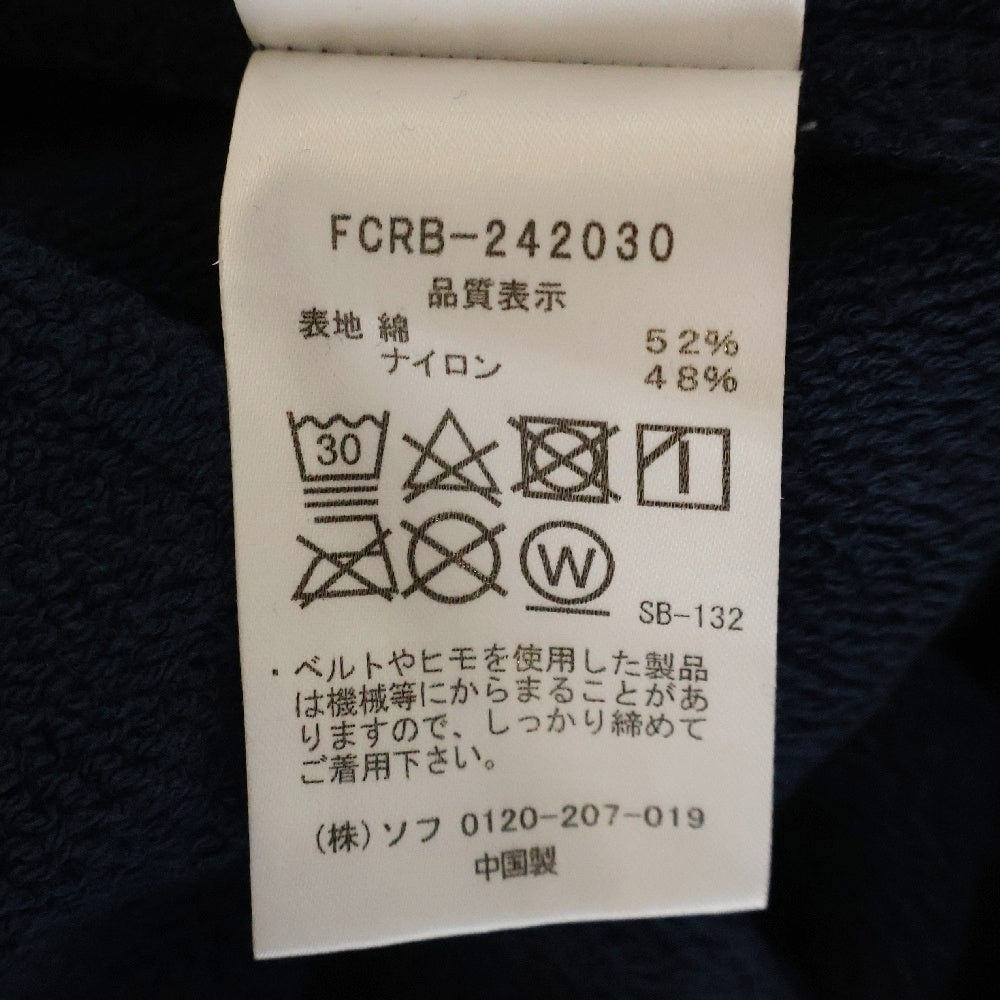 F.C.R.B./F.C.Real Bristol/FCRB(エフシーアールビー/エフシーレアルブリストル) 24AW CLASSIC TRACK PANTS サイドライン ロゴ刺繍 クラシック トラックパンツ ネイビー FCRB-242030