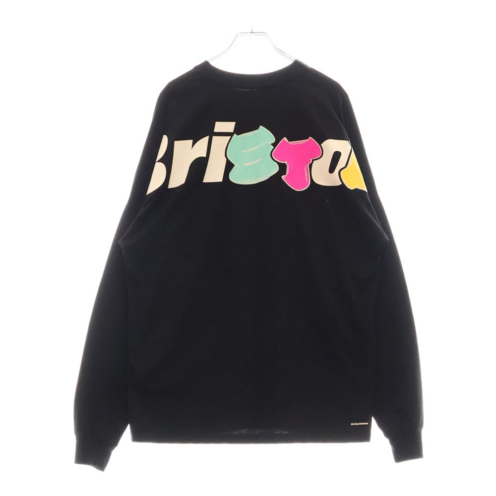 F.C.R.B./F.C.Real Bristol/FCRB(エフシーアールビー/エフシーレアルブリストル) 22AW SNEAKERWOLF L/S TEAM BAGGY TEE スニーカーウルフ バギーシルエット クルーネック 長袖Tシャツ カットソー ブラック FCRB-222128