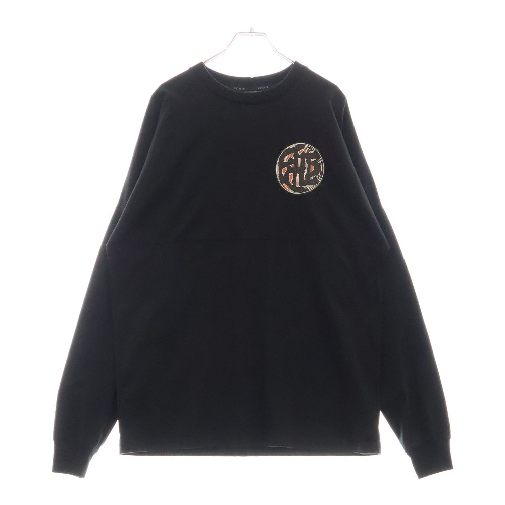 F.C.R.B./F.C.Real Bristol/FCRB(エフシーアールビー/エフシーレアルブリストル) 22AW SNEAKERWOLF L/S TEAM BAGGY TEE スニーカーウルフ バギーシルエット クルーネック 長袖Tシャツ カットソー ブラック FCRB-222128