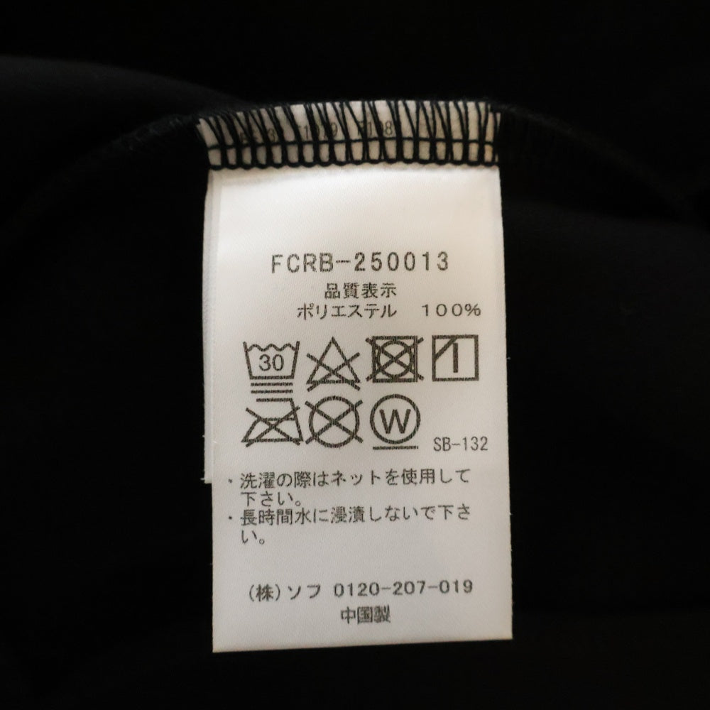 F.C.R.B./F.C.Real Bristol/FCRB(エフシーアールビー/エフシーレアルブリストル) 25SS PDK REFLECT LINE BAGGY JACKET リフレクターライン バギーシルエット ジップアップ トラックジャケット ブラック FCRB-250013