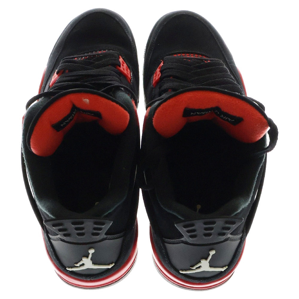 NIKE(ナイキ) AIR JORDAN 4 RETRO RED THUNDER エアジョーダン レッドサンダー ハイカットスニーカー ブラック/レッド US9/27cm CT8527-016