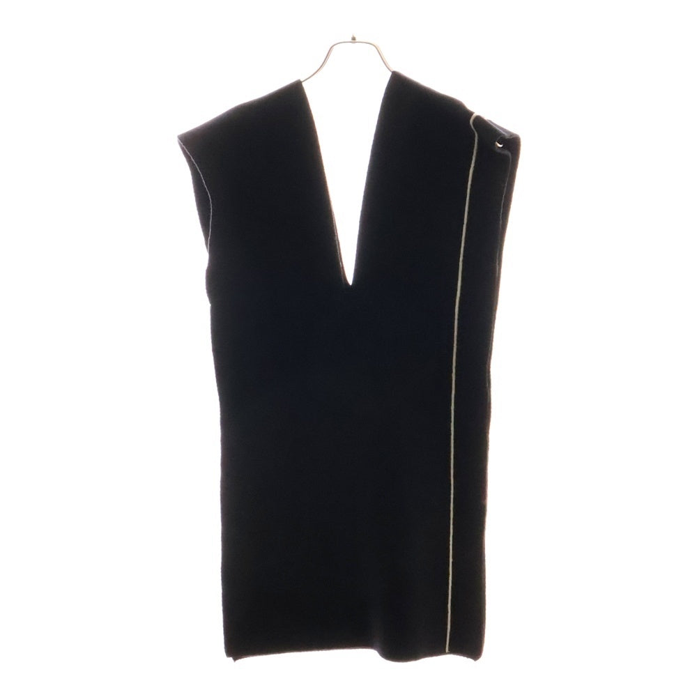 Stein(シュタイン) 21AW MUFFLER VEST ウール ミラノリブ マフラーベスト ブラック ST.316