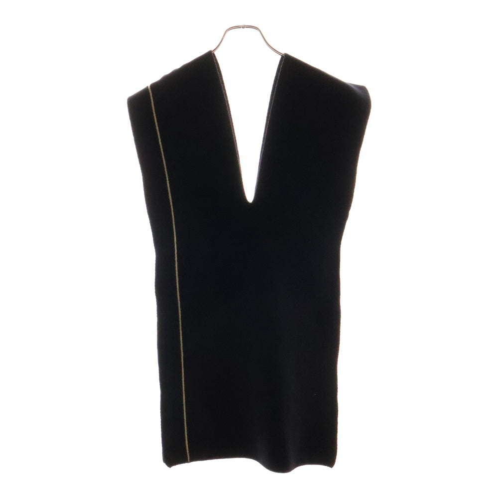 Stein(シュタイン) 21AW MUFFLER VEST ウール ミラノリブ マフラーベスト ブラック ST.316