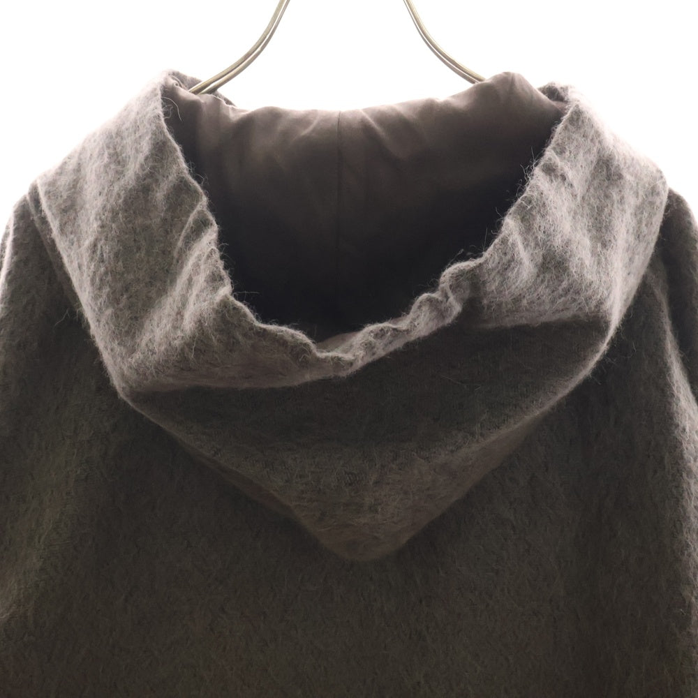 Stein(シュタイン) 20AW OVERSIZED ALPACA SHAGGY ANORAK オーバーサイズ アルパカ ウール シャギー アノラックパーカー フーディー チャコール ST.183-2