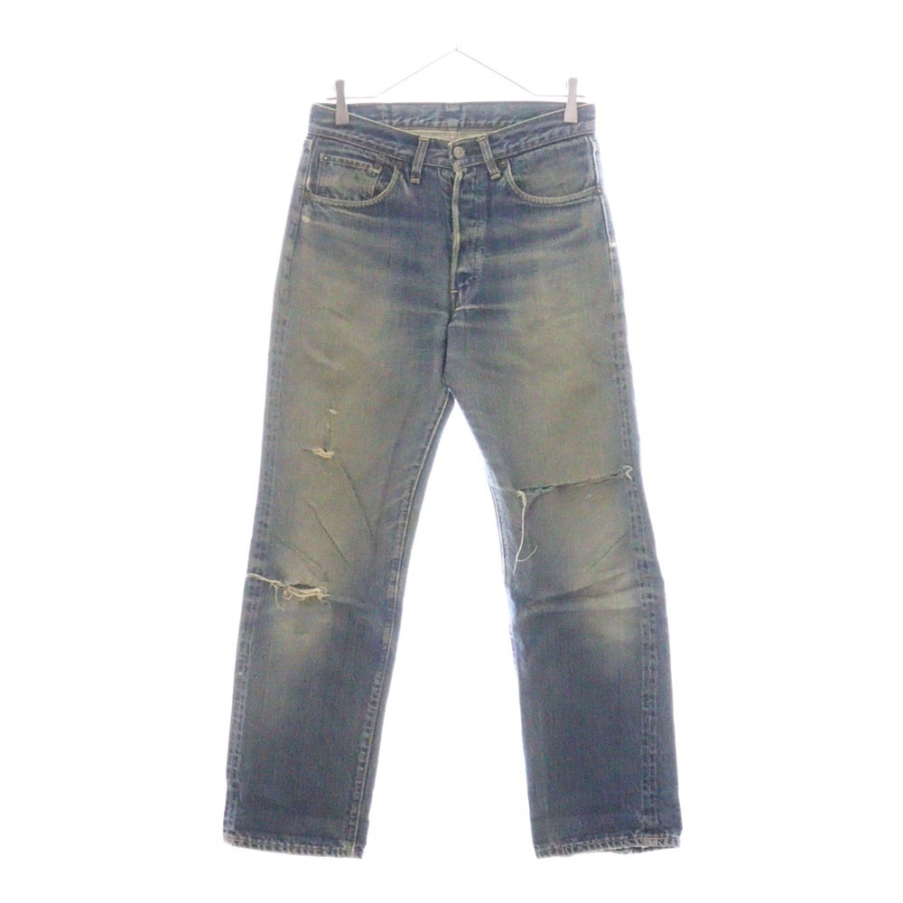 Levi's(リーバイス) 70S VINTAGE 501 BIG E 後期 ヴィンテージ ボタン裏2 セルビッチ ボタンフライ デニムパンツ インディゴ