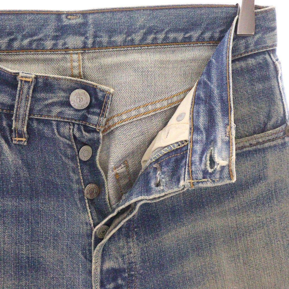Levi's(リーバイス) 70S VINTAGE 501 BIG E 後期 ヴィンテージ ボタン裏2 セルビッチ ボタンフライ デニムパンツ インディゴ