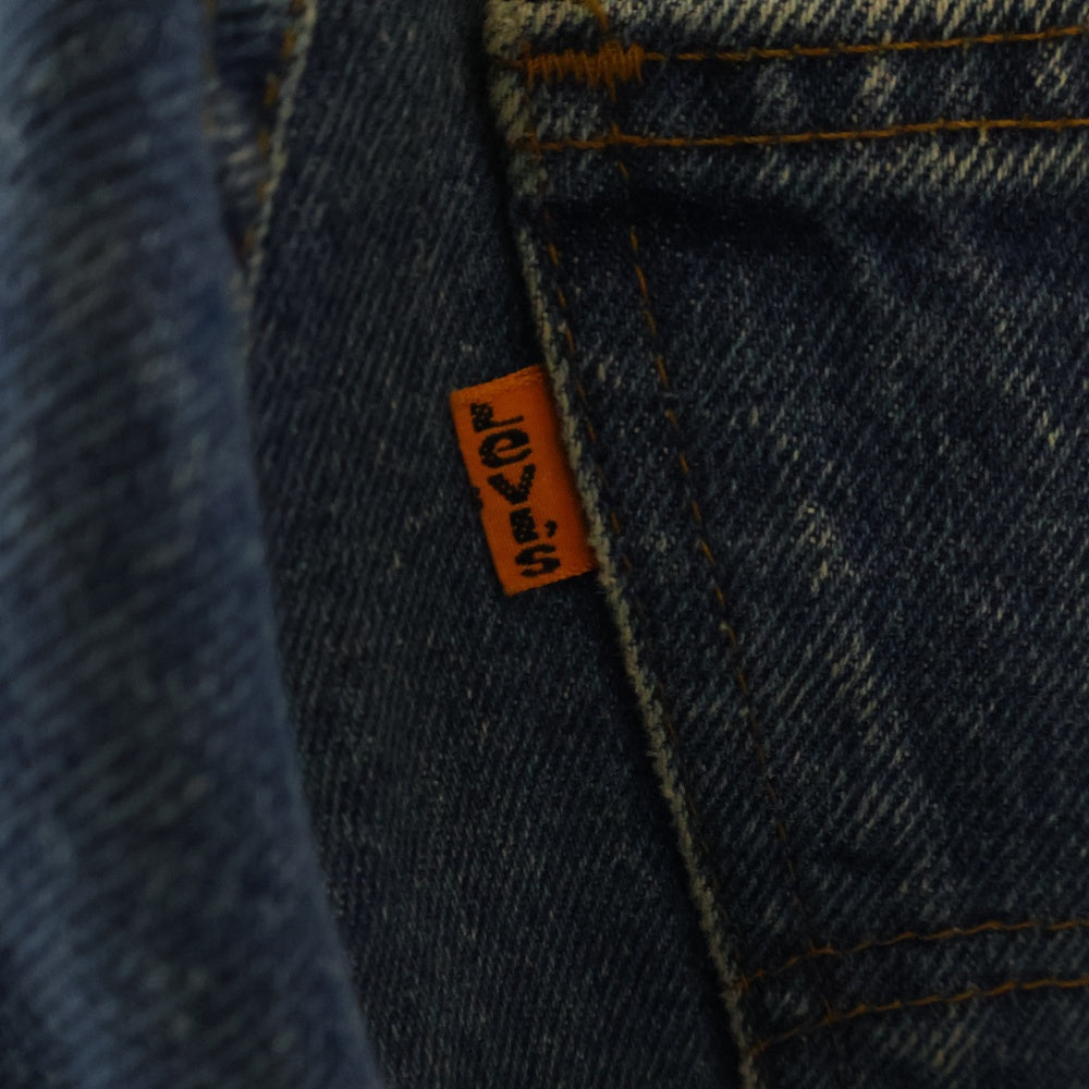 Levi's(リーバイス) 80S VINTAGE 20505-0217 ヴィンテージ USA製 ボタン裏698 オレンジタブ ジップフライ デニム ストレートパンツ インディゴ