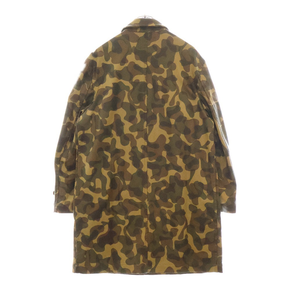 COMME des GARCONS SHIRT(コムデギャルソンシャツ) カモフラ柄 オーバーサイズ コーティング ステンカラーコート ブラウン S10103