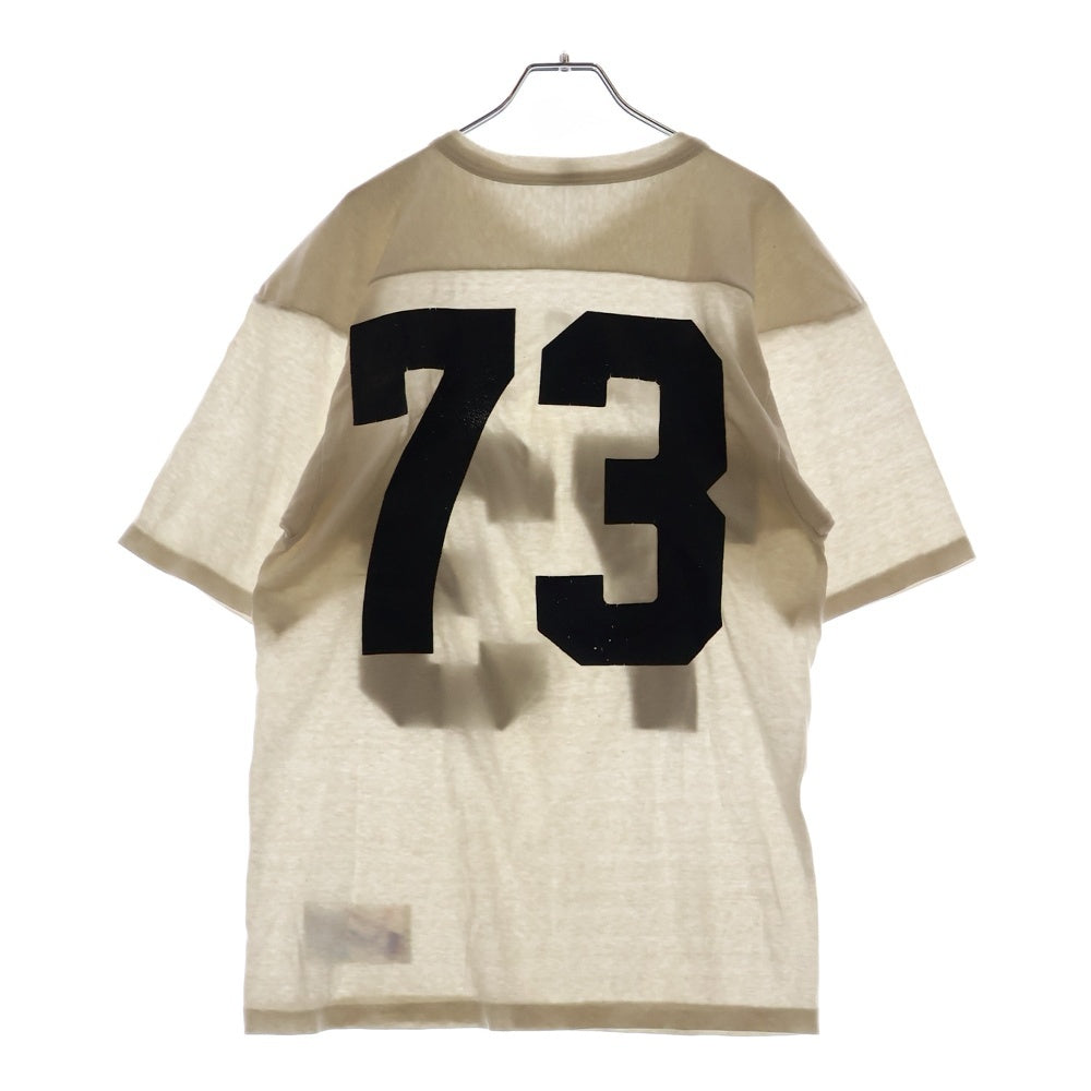 CHAMPION(チャンピオン) 80S VINTAGE FOOTBALL TEE ヴィンテージ トリコタグ 2段 両面ナンバープリント 半袖フットボールTシャツ ホワイト