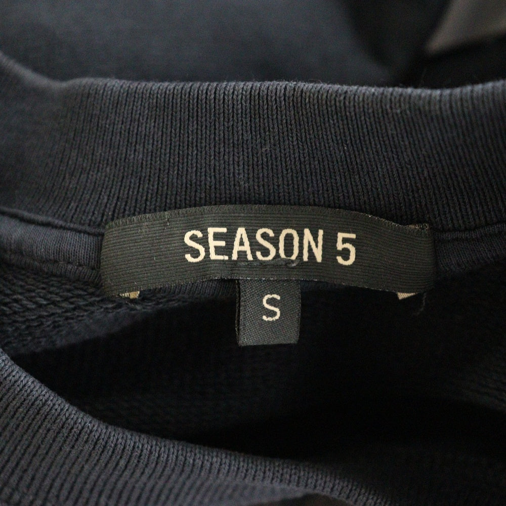 YEEZY SEASON 5(イージーシーズンファイブ) CALABASAS CREWNECK SWEATSHIRT カラバサスプリント プルオーバークルーネックスウェット ブラック KW5U2314 100