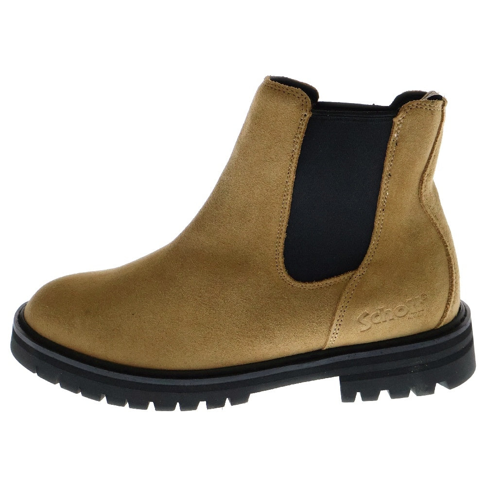 SCHOTT(ショット) CHELSEA BOOTS チェルシー ヌバック レザー サイドゴアブーツ ベージュ US8.5/26.5cm S24101