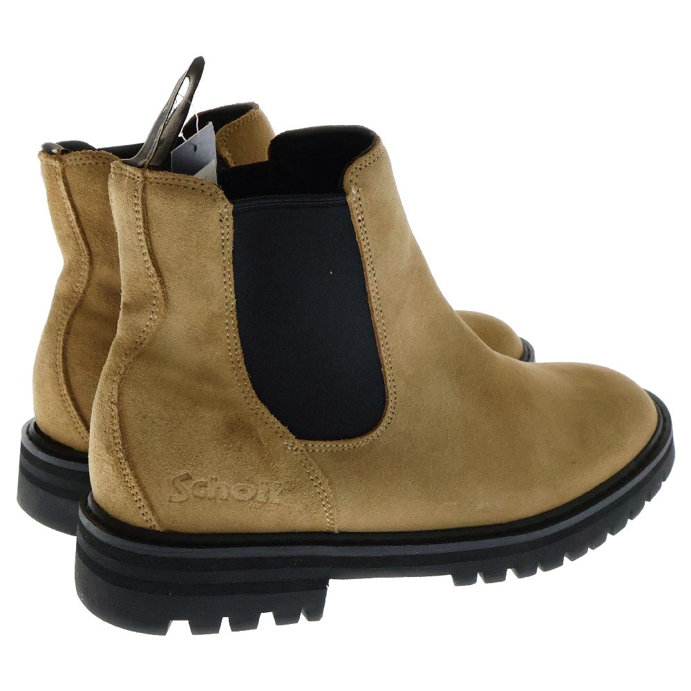 SCHOTT(ショット) CHELSEA BOOTS チェルシー ヌバック レザー サイドゴアブーツ ベージュ US8.5/26.5cm S24101