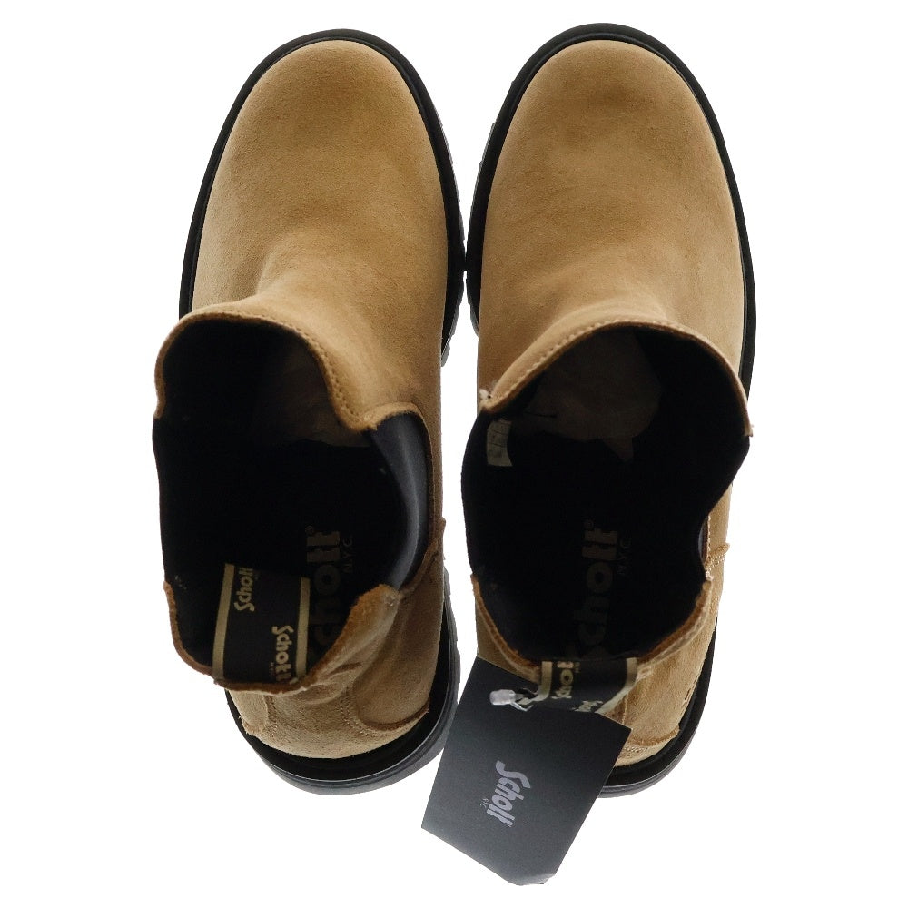 SCHOTT(ショット) CHELSEA BOOTS チェルシー ヌバック レザー サイドゴアブーツ ベージュ US8.5/26.5cm S24101