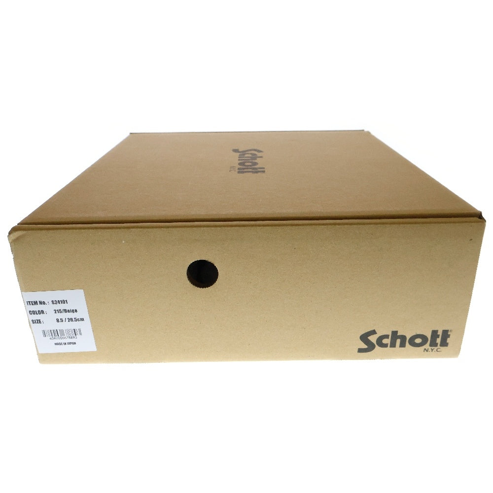 SCHOTT(ショット) CHELSEA BOOTS チェルシー ヌバック レザー サイドゴアブーツ ベージュ US8.5/26.5cm S24101