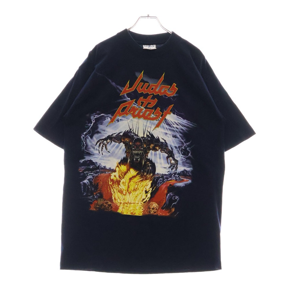 VINTAGE(ヴィンテージ) 90s JUDAS PRIEST JUGULATOR WORLD TOUR ジューダス プリースト プリント半袖Tシャツ ネイビー