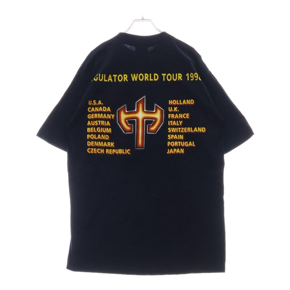 VINTAGE(ヴィンテージ) 90s JUDAS PRIEST JUGULATOR WORLD TOUR ジューダス プリースト プリント半袖Tシャツ ネイビー