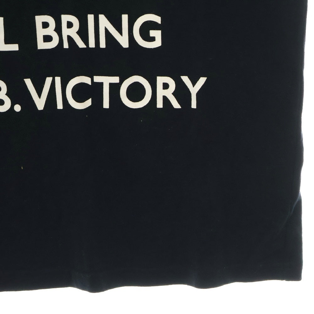 F.C.R.B./F.C.Real Bristol/FCRB(エフシーアールビー/エフシーレアルブリストル) 15SS VICTORY TEE ロゴプリント クルーネック 半袖Tシャツカットソー ブラック FCRB-150029