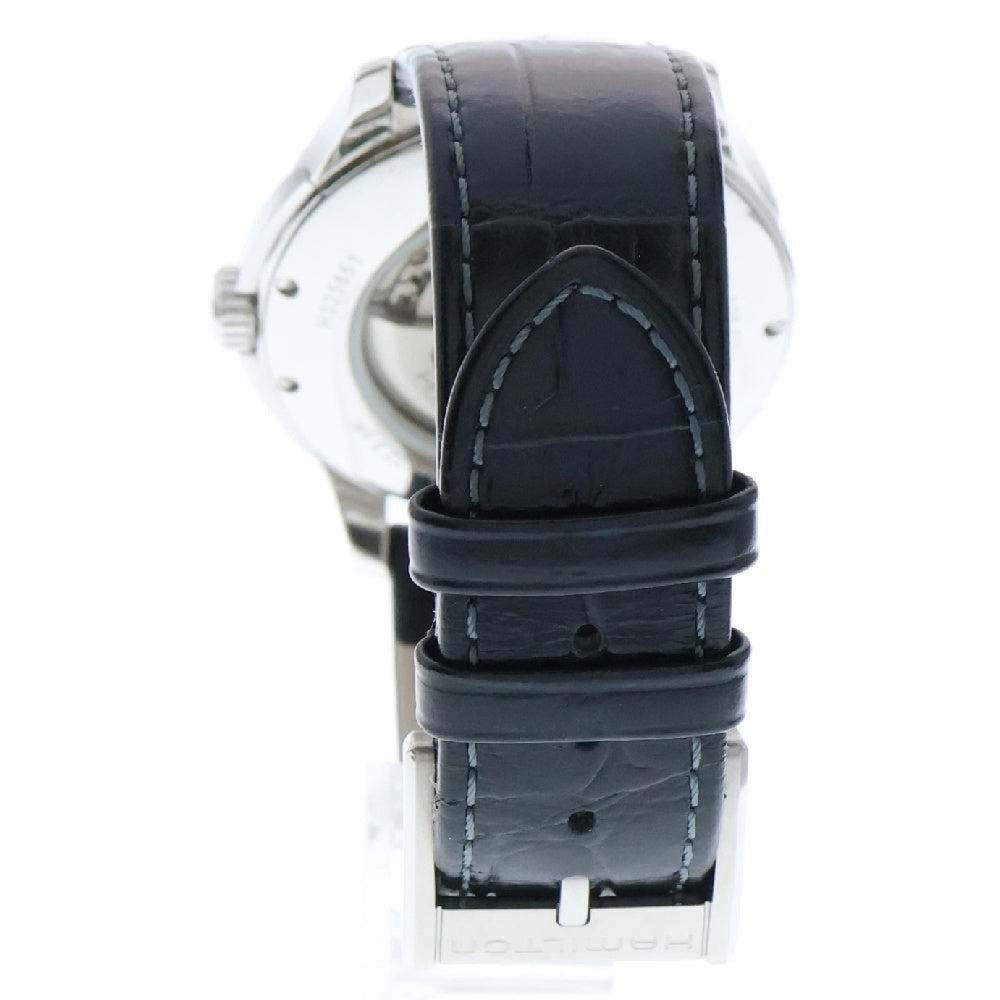 HAMILTON(ハミルトン) JAZZMASTER viewmatic OPEN HEART 40mm ジャズマスター ビューマチック オープンハート 自動巻き クロコ型押し エンボスレザーベルト ウォッチ 腕時計 H325651