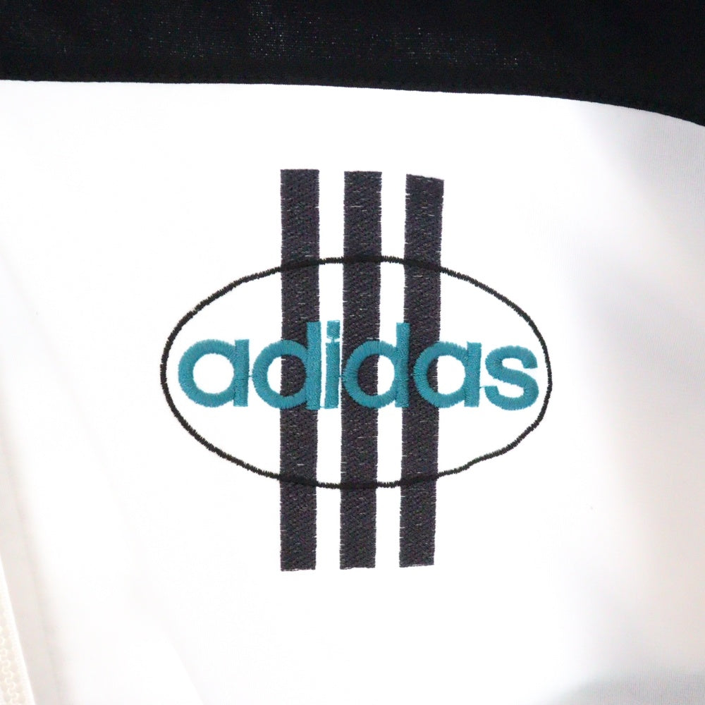 adidas(アディダス) 80S VINTAGE ヴィンテージ ロゴ刺繍 ジップアップ トラックジャケット グレー/グリーン