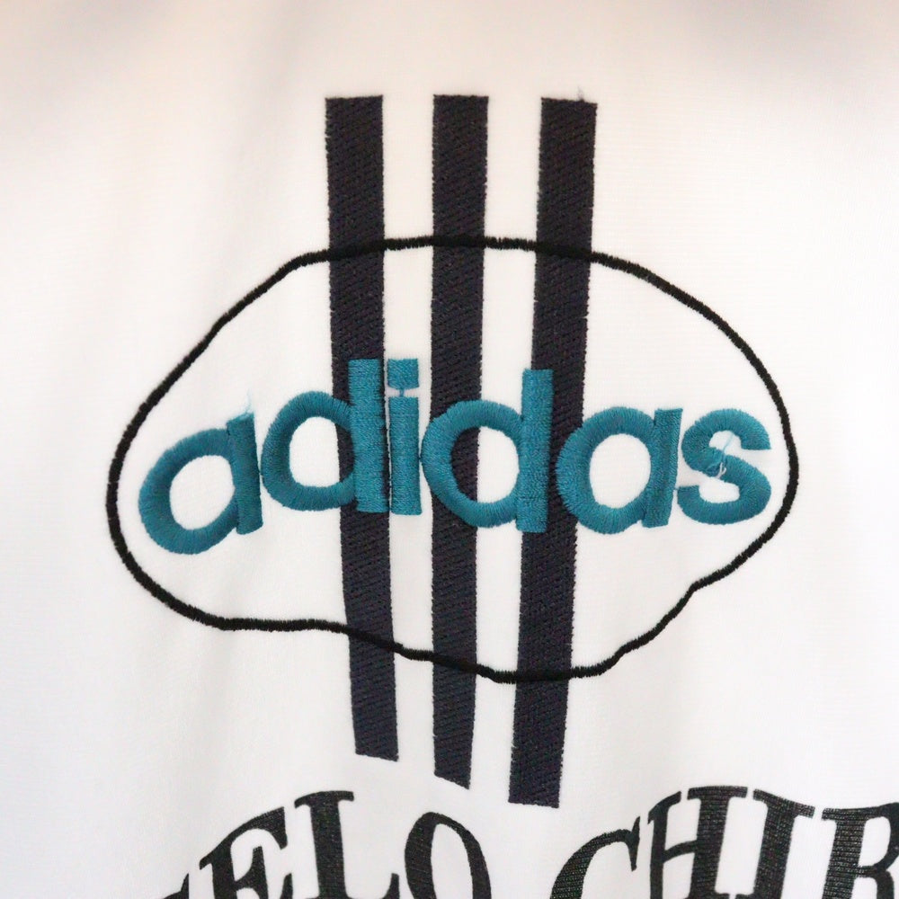 adidas(アディダス) 80S VINTAGE ヴィンテージ ロゴ刺繍 ジップアップ トラックジャケット グレー/グリーン
