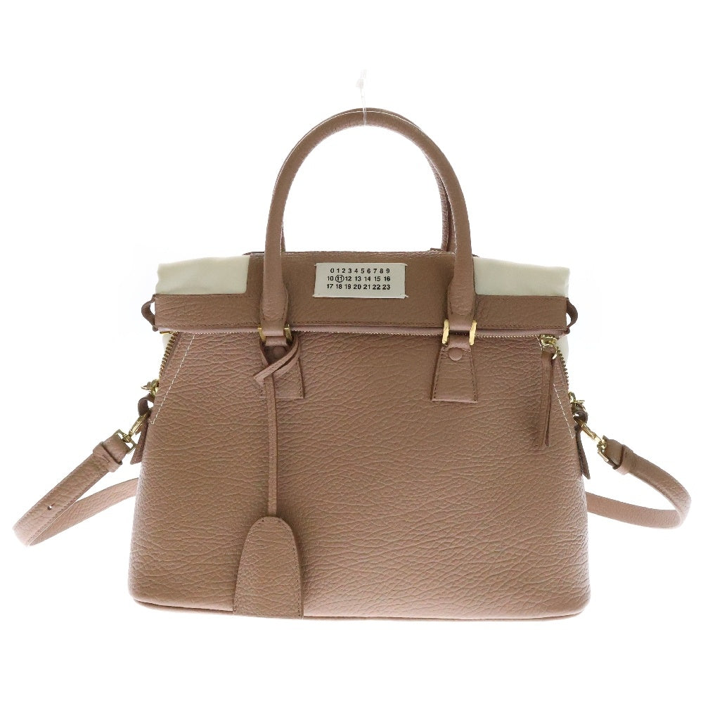 Maison Margiela 11(メゾンマルジェラ11) 5AC ミディアム 2WAY ハンド ショルダー バッグ レディース ピンク S56WD0019 SY0164