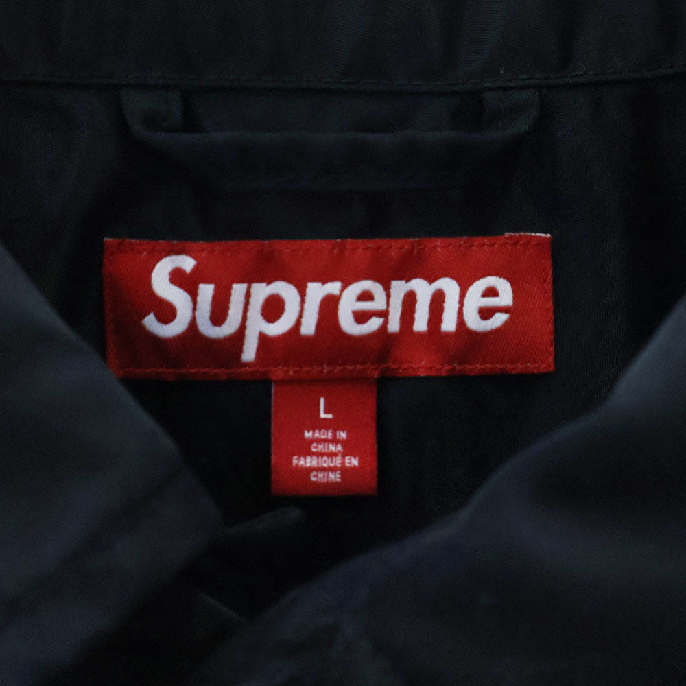 SUPREME(シュプリーム) 24SS Nylon Chore Coat ナイロンチョアコート クラシックロゴ 4ポケットナイロンコート ブラック