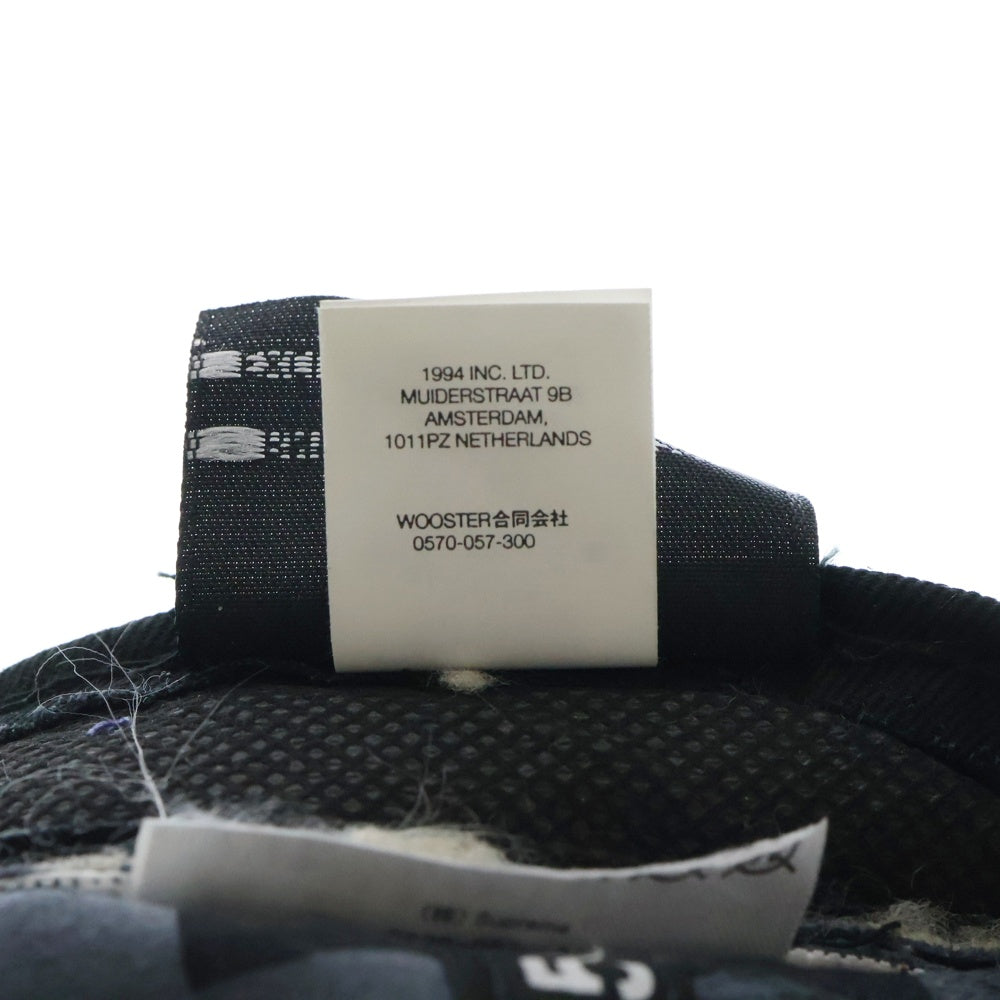 SUPREME(シュプリーム) 22AW ×NEW ERA Leather Earflap Box Logo ニューエラ レザー イアーフラップ ボックスロゴ 6パネル ベースボールキャップ 帽子 ネイビー