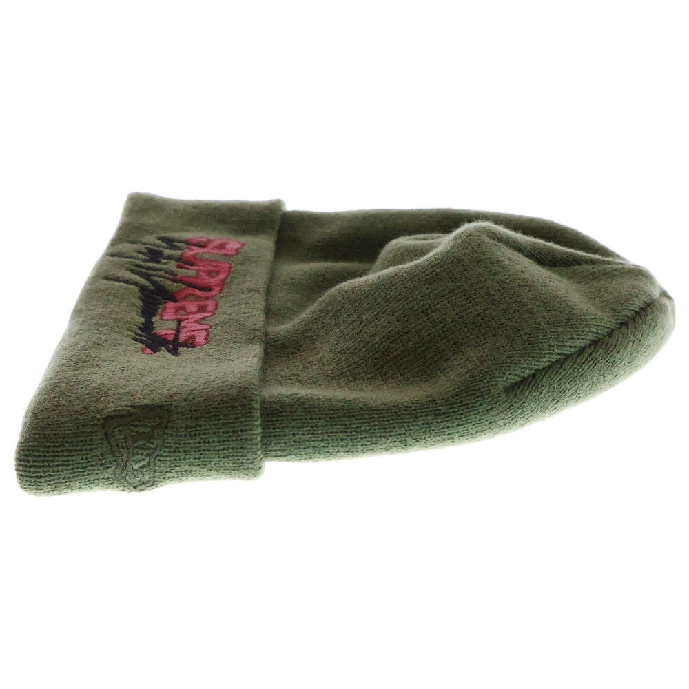 SUPREME(シュプリーム) 20AW ×Yohji Yamamoto ×NEW ERA Beanie ヨウジヤマモト ニューエラ フロントロゴ アクリルニット ビーニー 帽子 グリーン