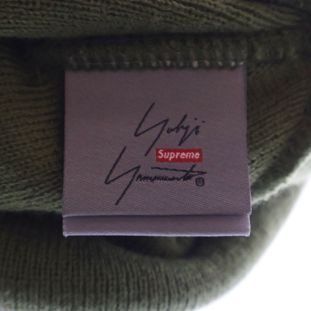SUPREME(シュプリーム) 20AW ×Yohji Yamamoto ×NEW ERA Beanie ヨウジヤマモト ニューエラ フロントロゴ アクリルニット ビーニー 帽子 グリーン