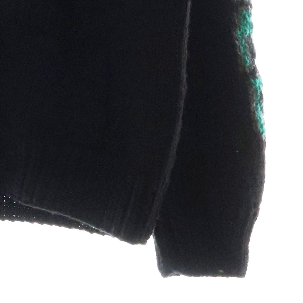 SUPREME(シュプリーム) 23AW Camacho Cowichan Sweater バックグラフィックプリント カマチョ カウチンニット ジップアップセーター ブラック