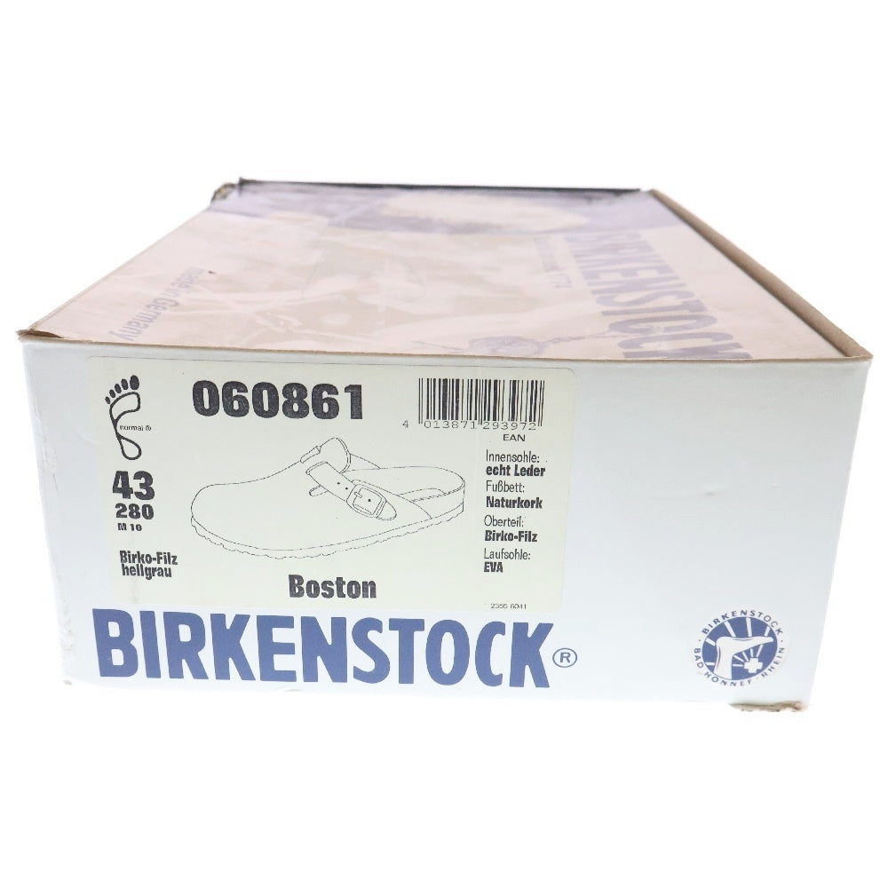 BIRKENSTOCK(ビルケンシュトック) BOSTON ボストン レザーサンダル ネイビー/ブラウン 060861